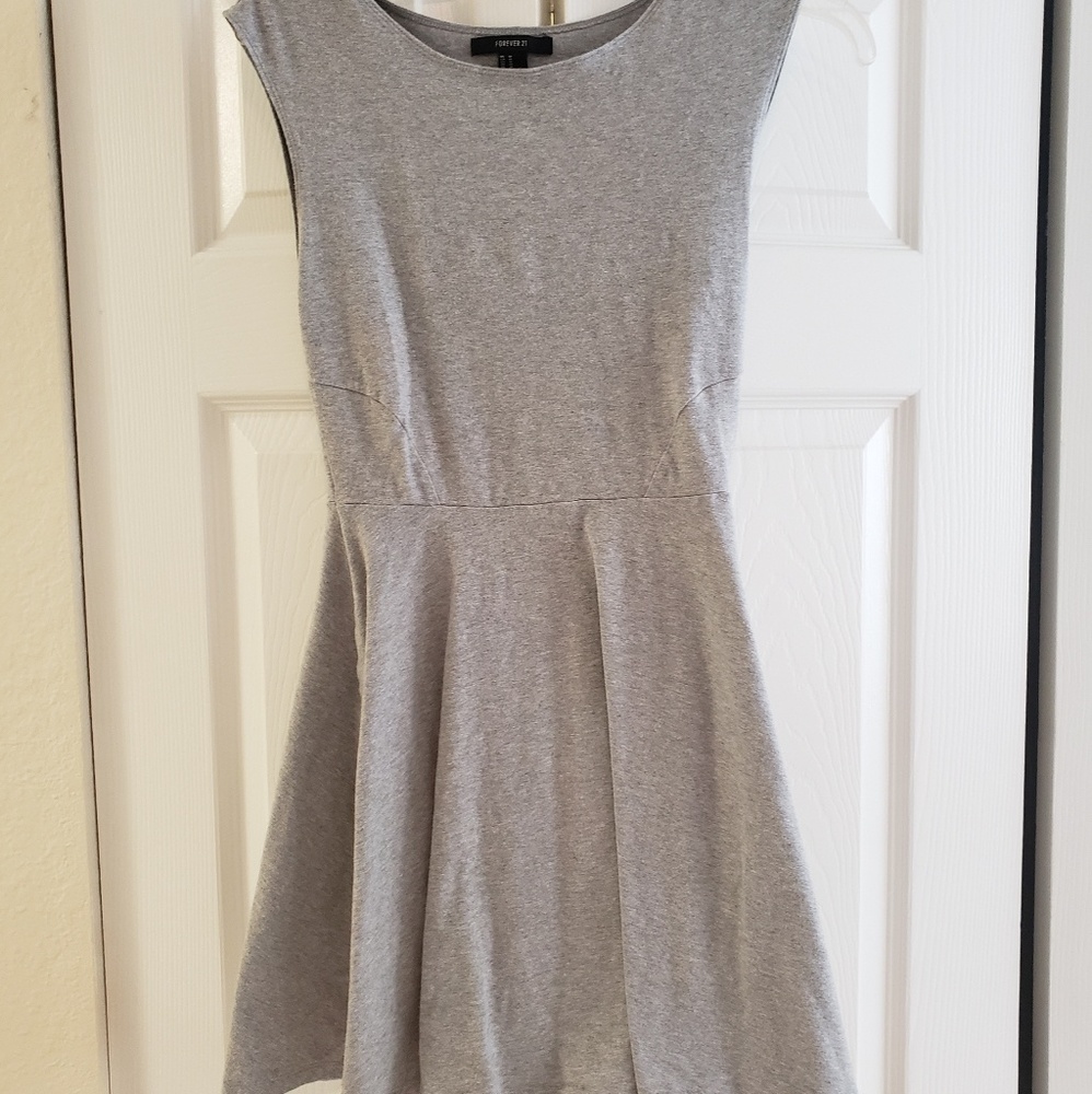 Grey A-line Dress